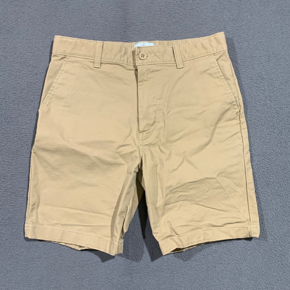 Class Club Girls Size 12 Modern Fit Khaki Chino Shorts Tan Cotton Stretch School